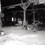 View of the barn interior. View of the barn interior.